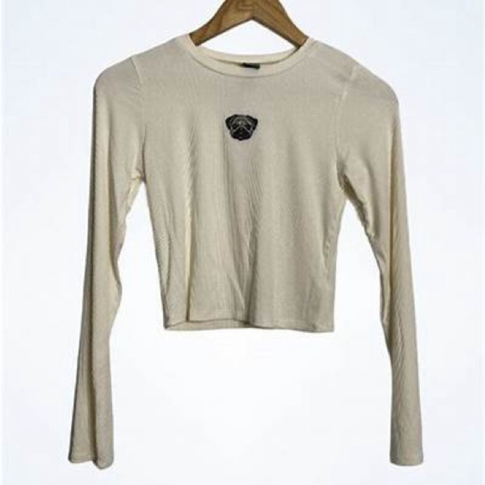 Wild Fable Cream Long Sleeve Top